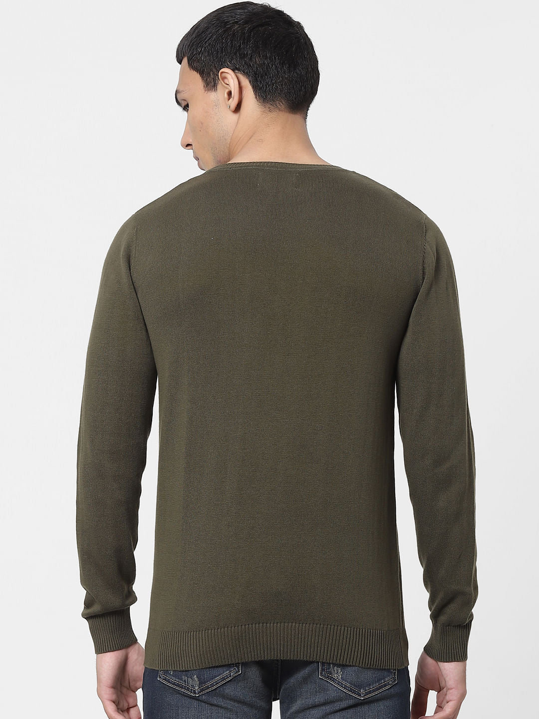 Green Graphic Print Pullover