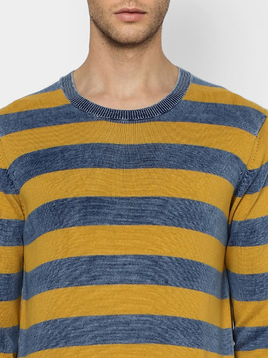 Orange Striped Pullover