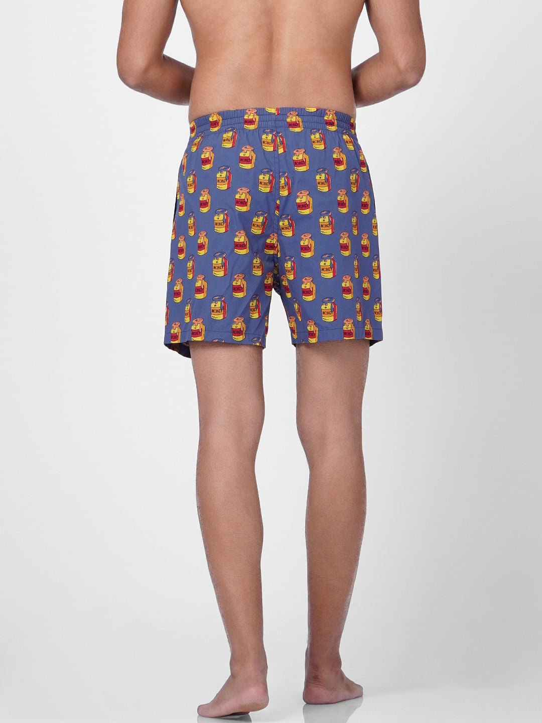 Blue Honey Jar Print Boxers