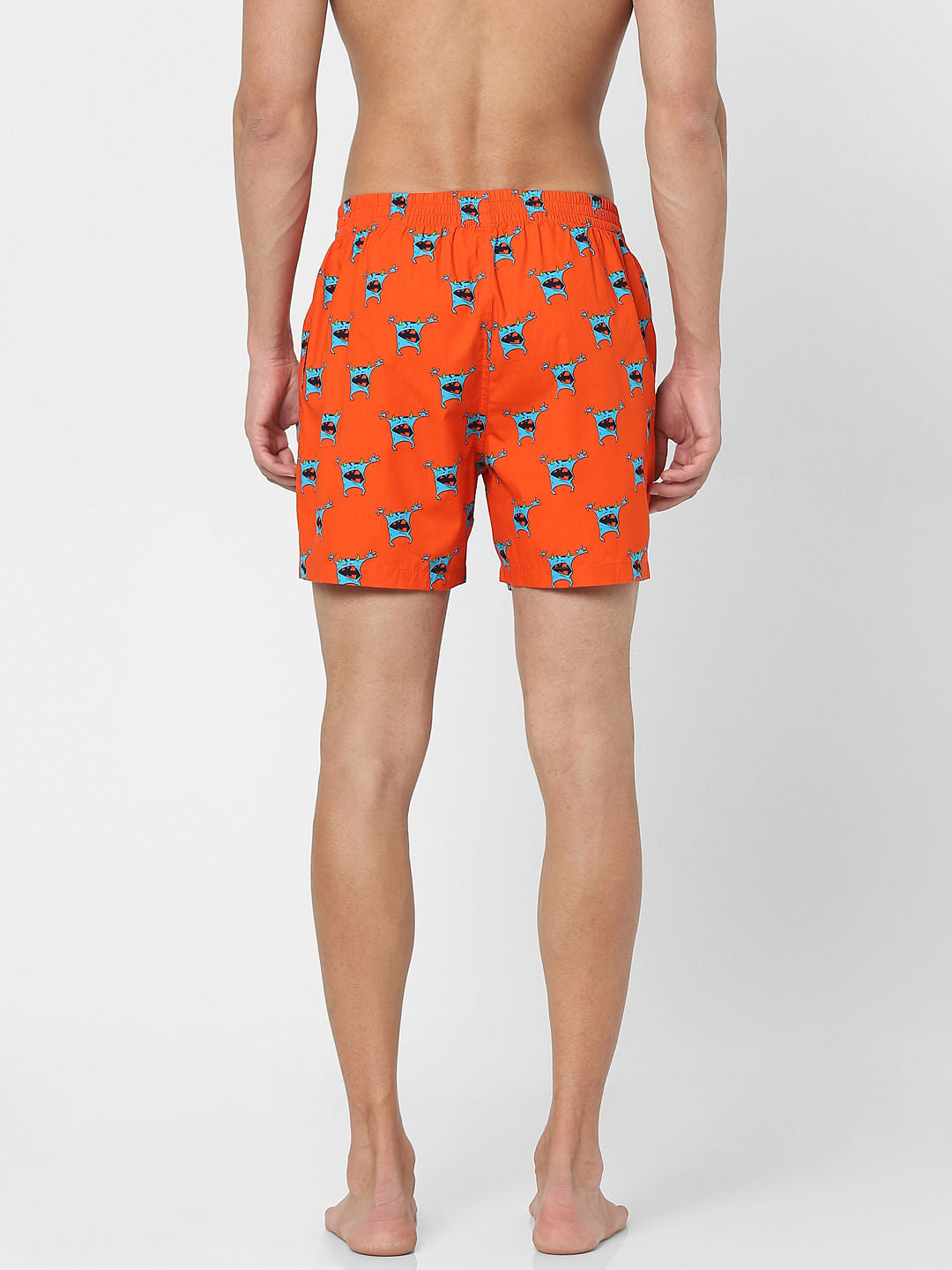 Orange Printed Boxers