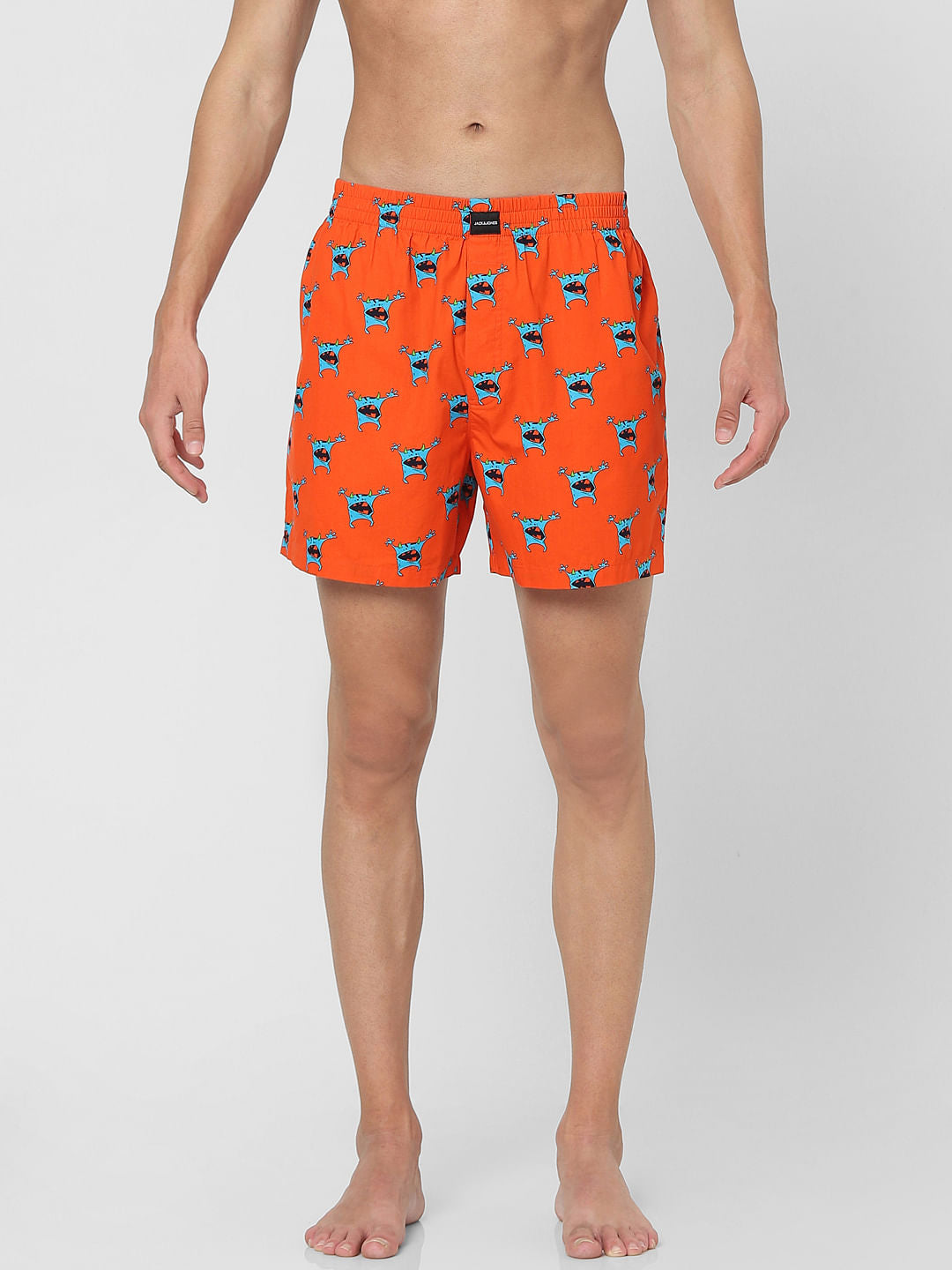 Orange Printed Boxers