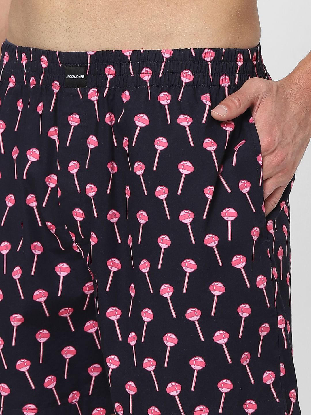 Black Lollipop Printed Boxers