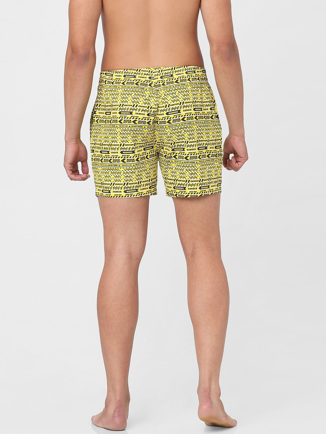 Yellow Printed Boxers