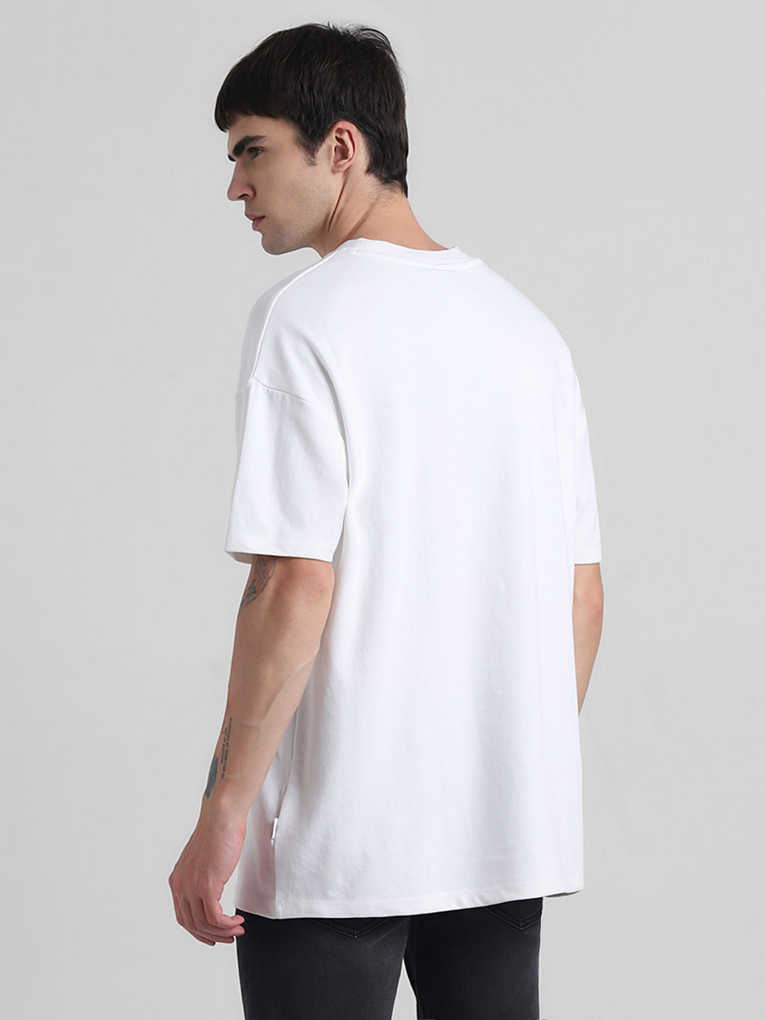 Knitted Crew Neck T-shirt - White