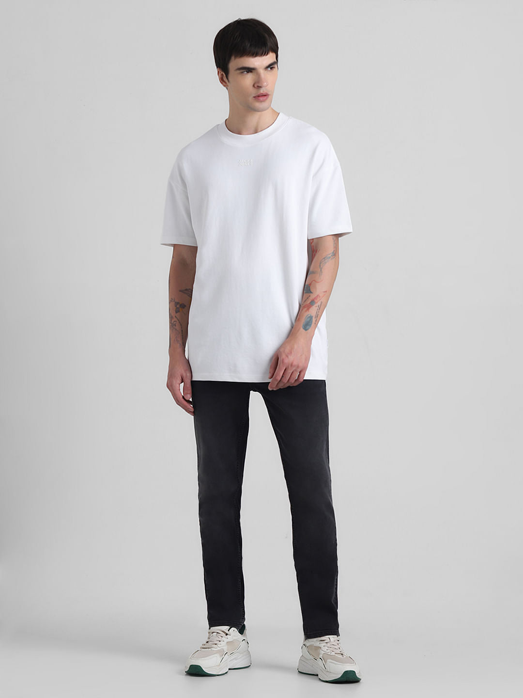 Knitted Crew Neck T-shirt - White