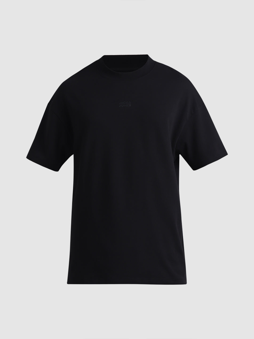 Knitted Crew Neck T-shirt - Black