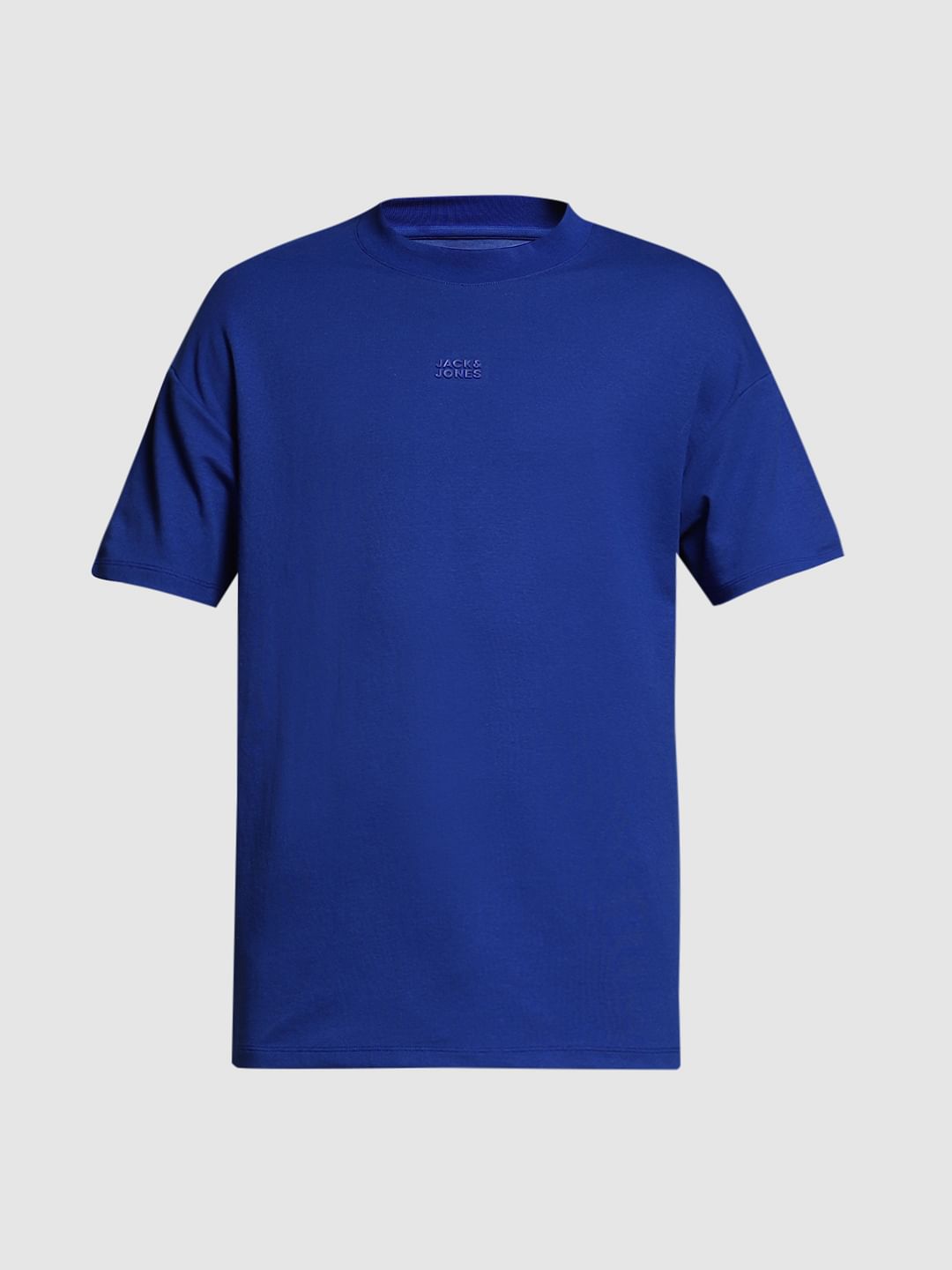 Dark Blue Knitted Oversized T-shirt