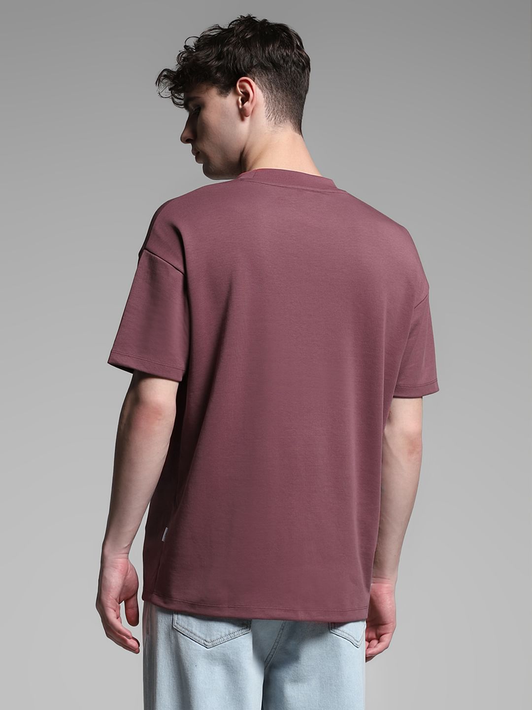 Plum Knitted Oversized T-shirt