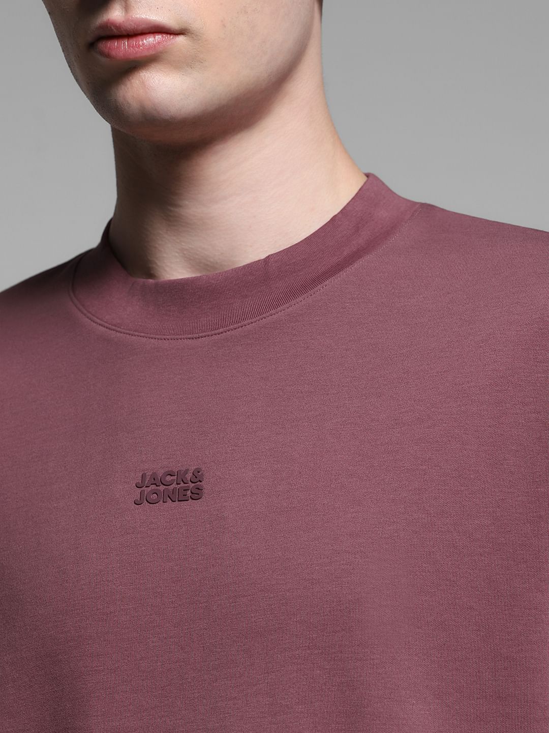 Plum Knitted Oversized T-shirt