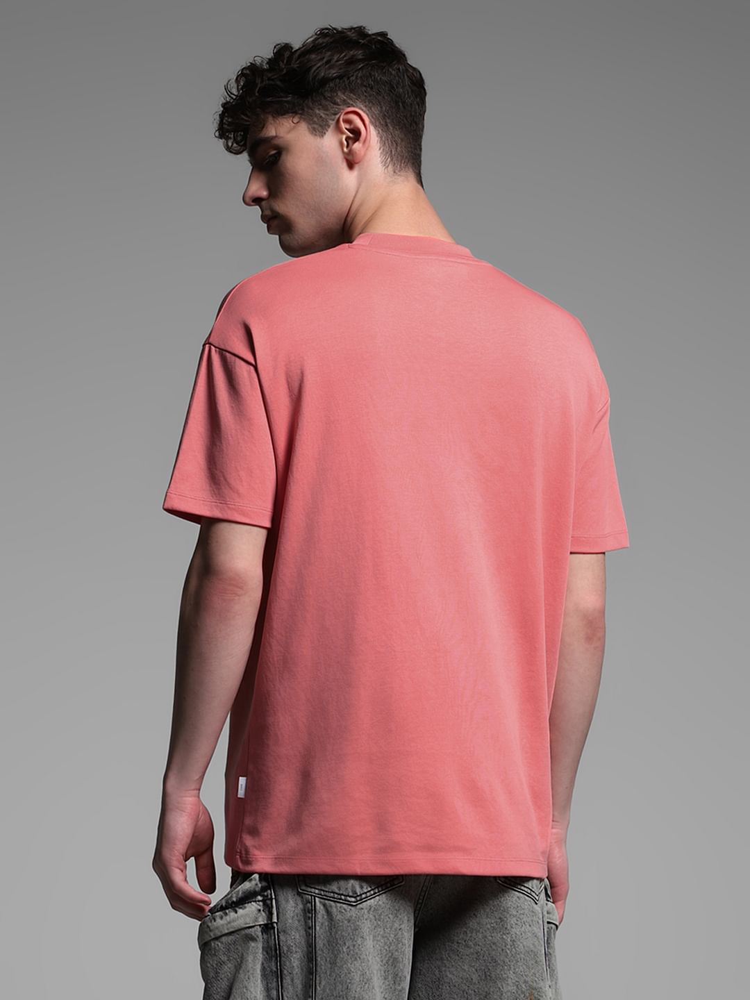 Pink Knitted Oversized T-shirt