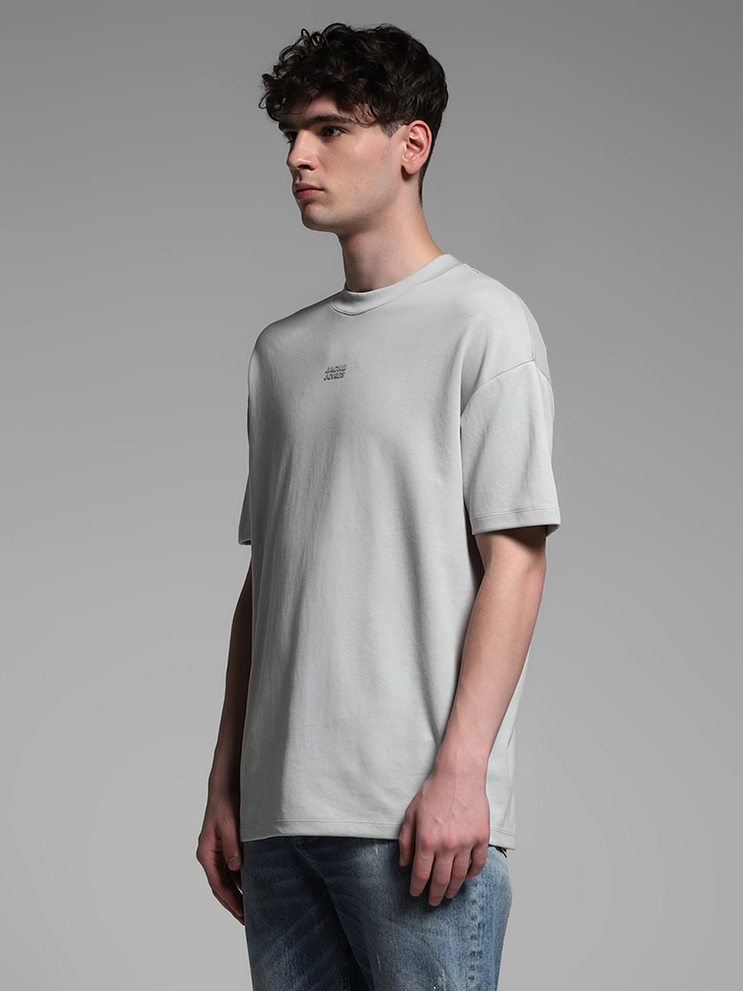 Grey Knitted Oversized T-shirt