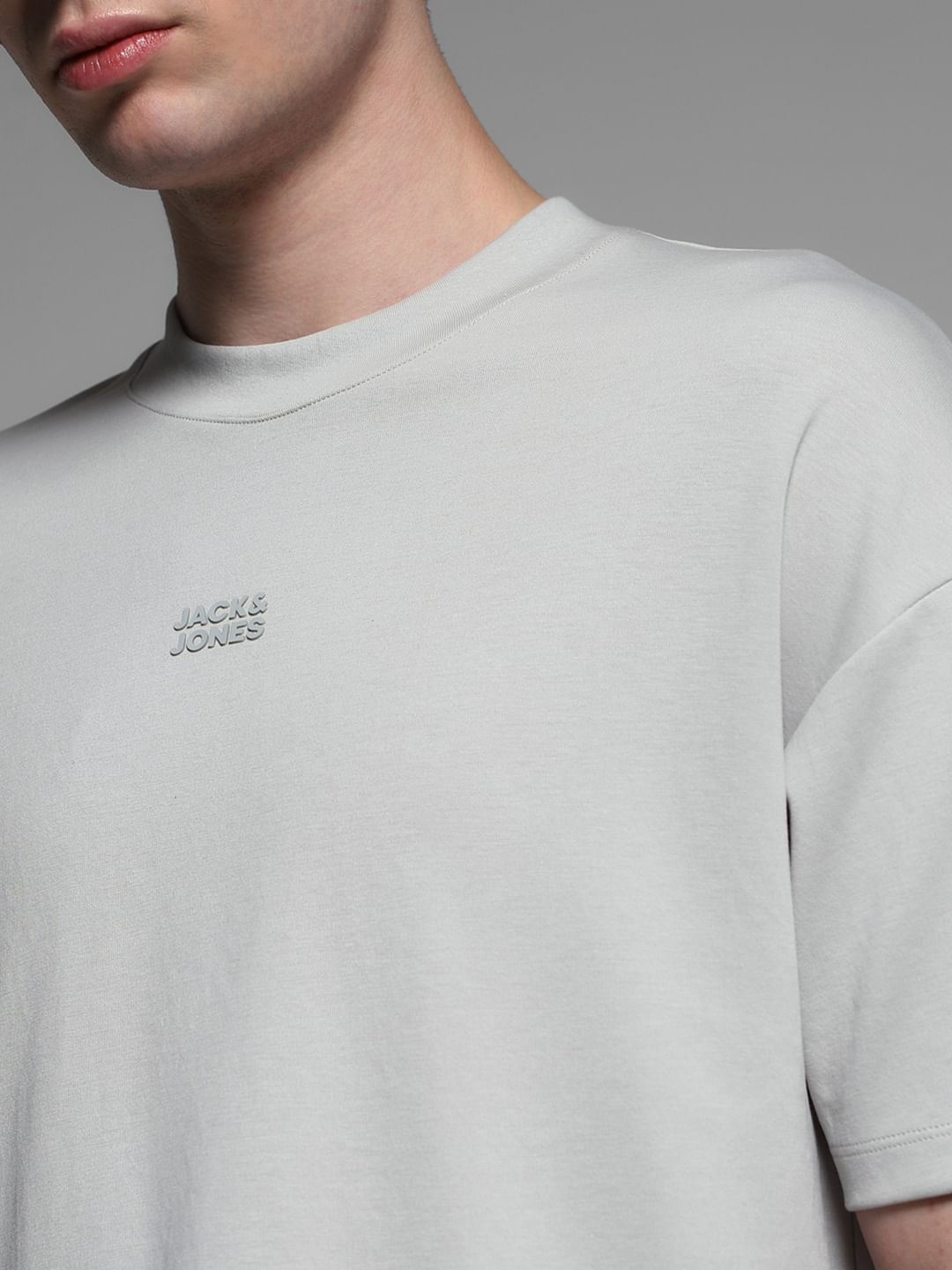 Grey Knitted Oversized T-shirt