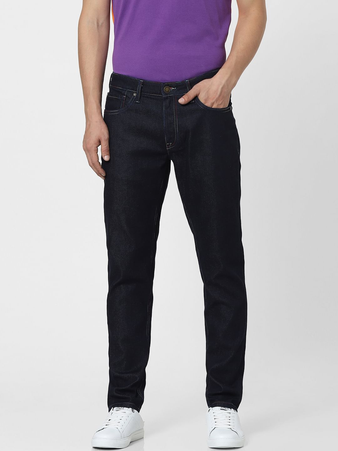 Blue Low Rise Glenn Slim Fit Jeans