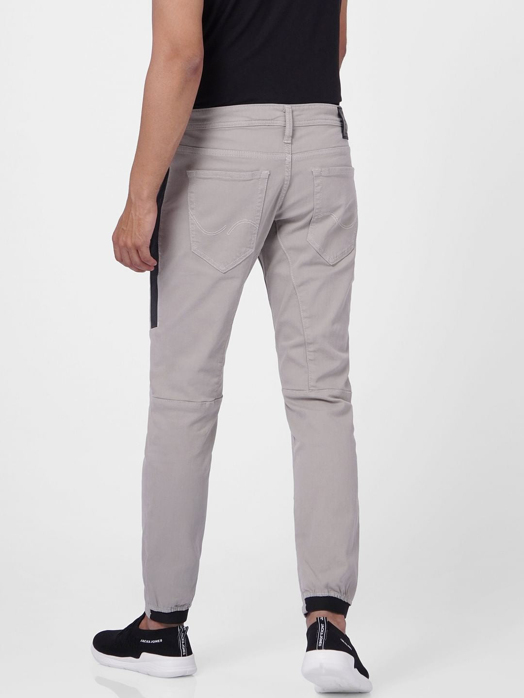 LIGHT GREY LOW RISE SIMON ANTI FIT JEANS
