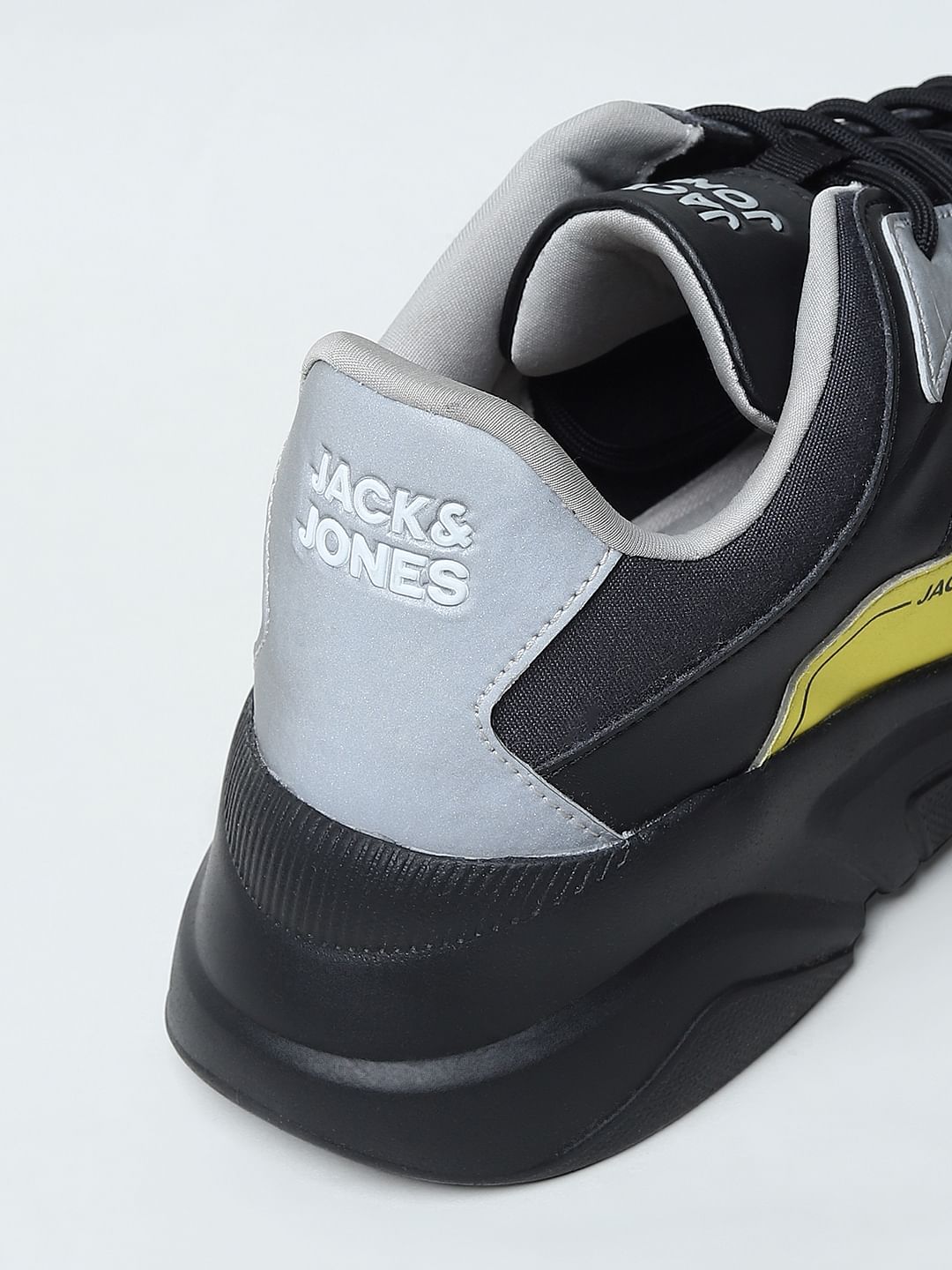 black Chunky Colourblocked Sneakers