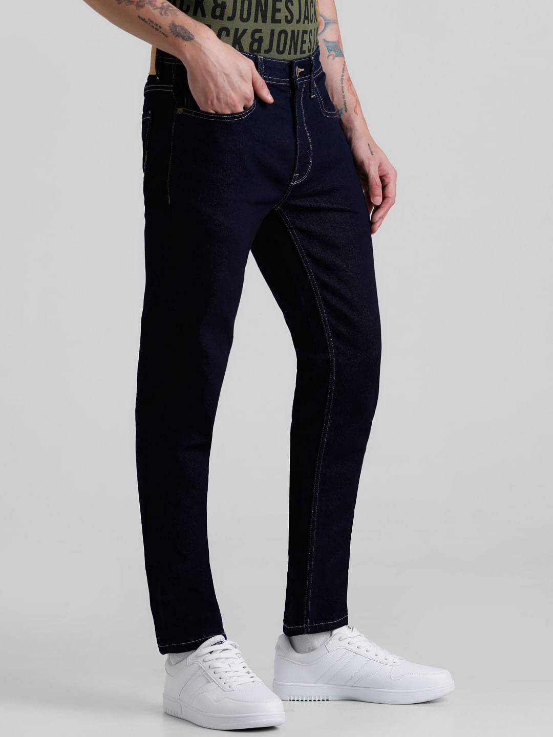 Dark Blue Low Rise Ben Skinny Jeans