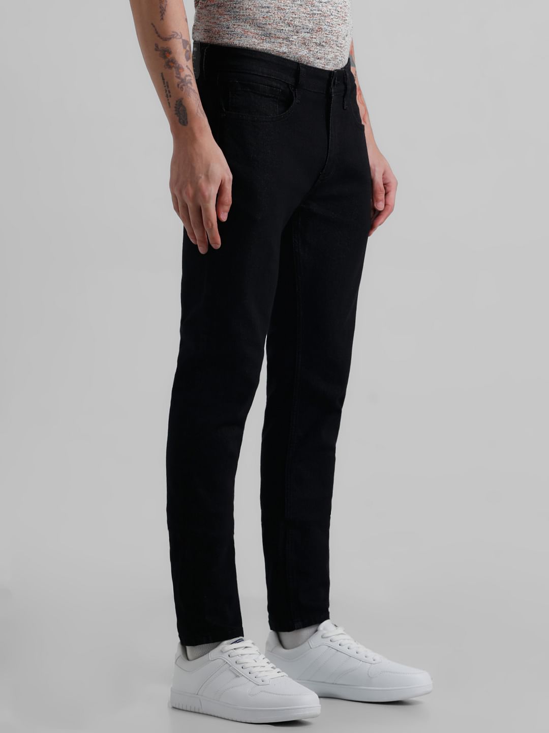 Black Low Rise Ben Skinny Fit Jeans