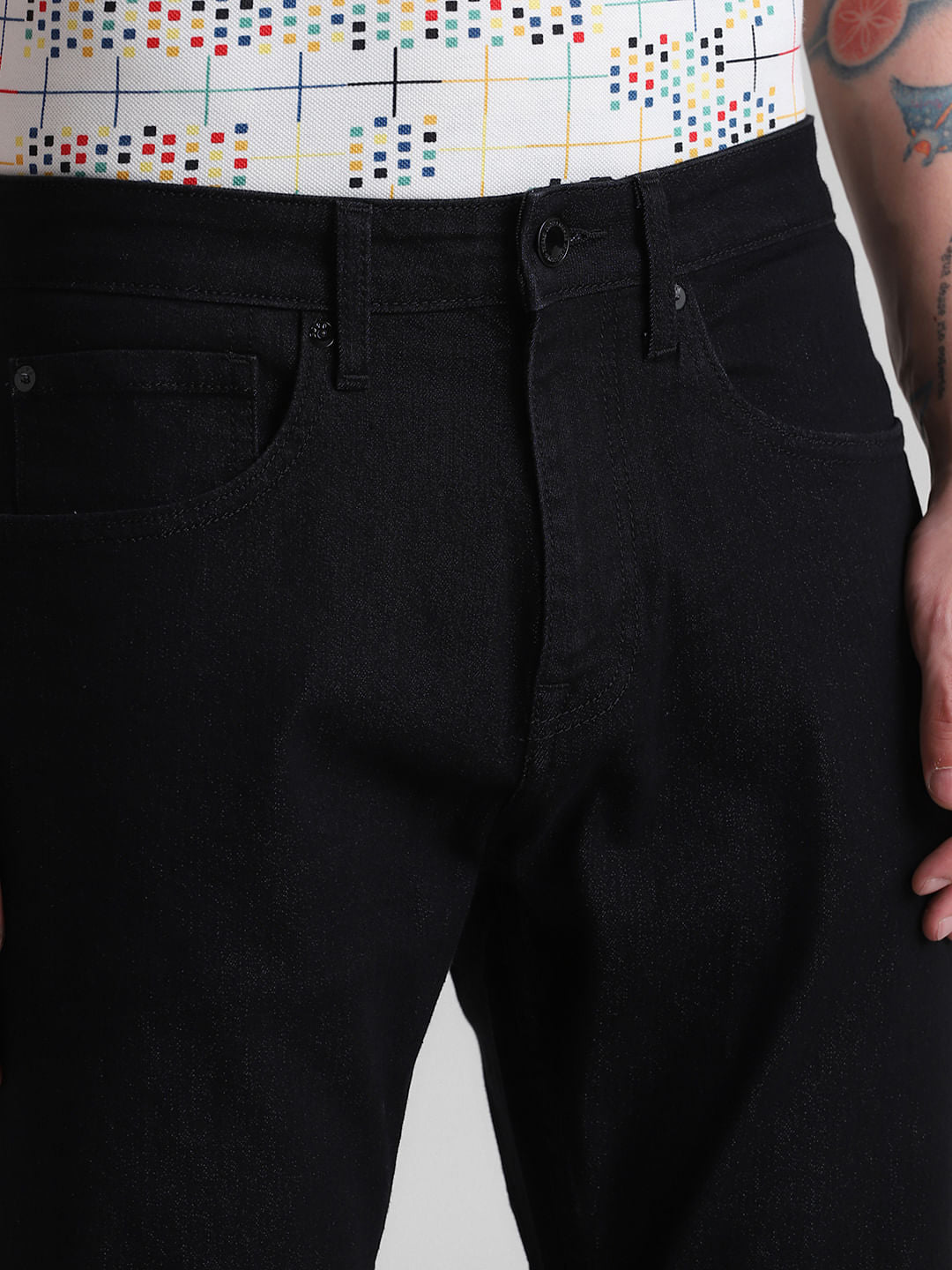 High Rise Bootcut Jeans - Black