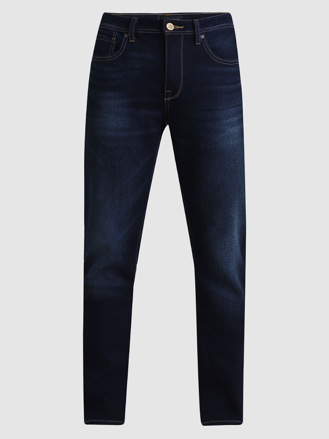 Dark Blue Low Rise Glenn Slim Fit Jeans