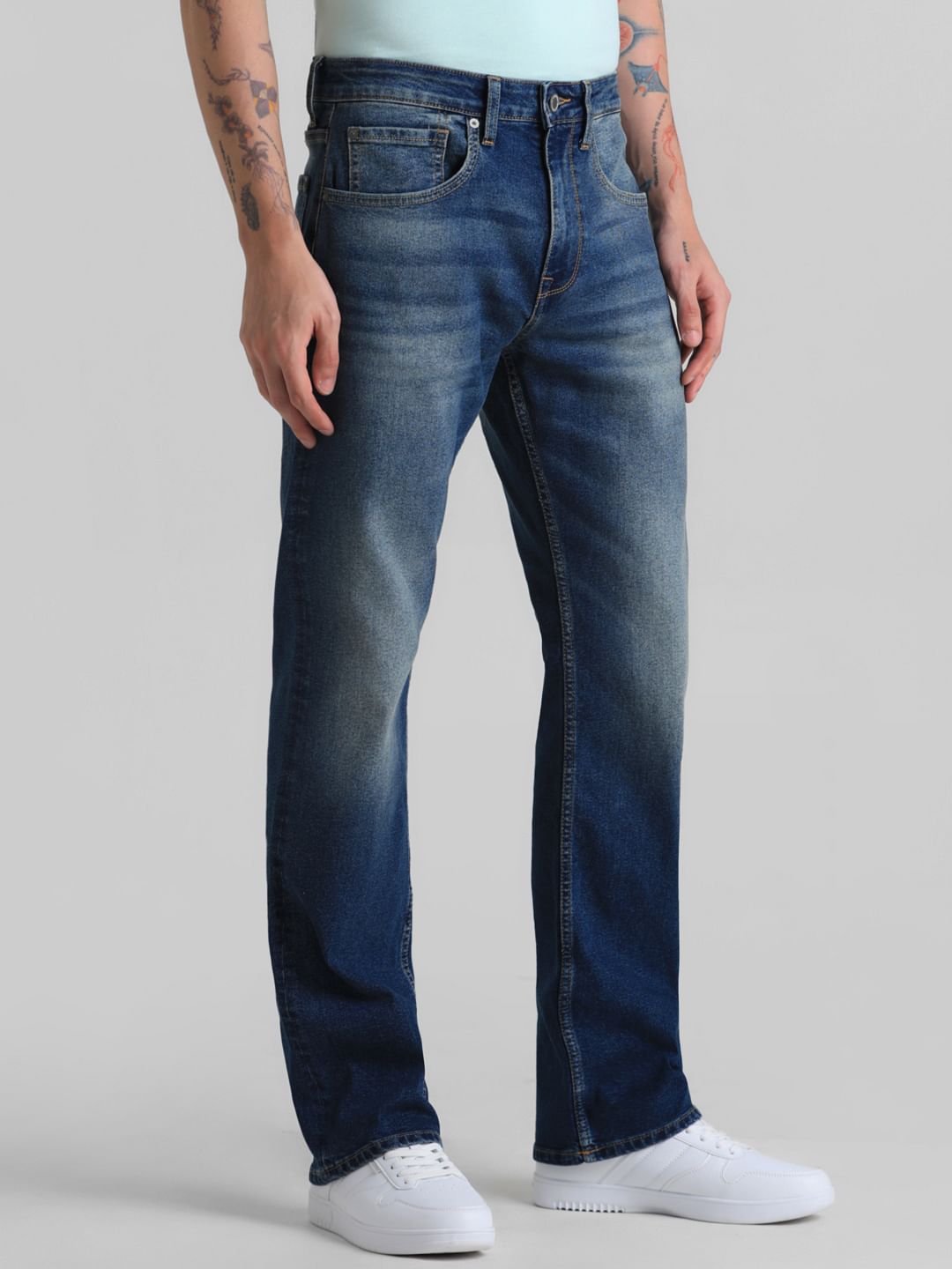 Washed Ray Bootcut Jeans