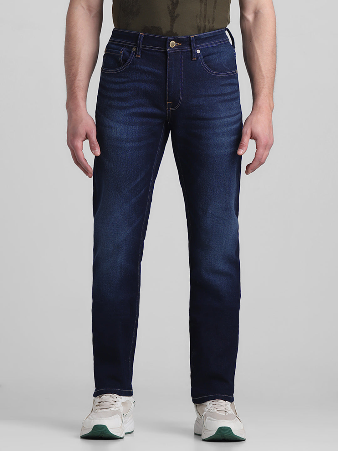 Clark Low Rise Regular Fit Jeans - Dark Blue