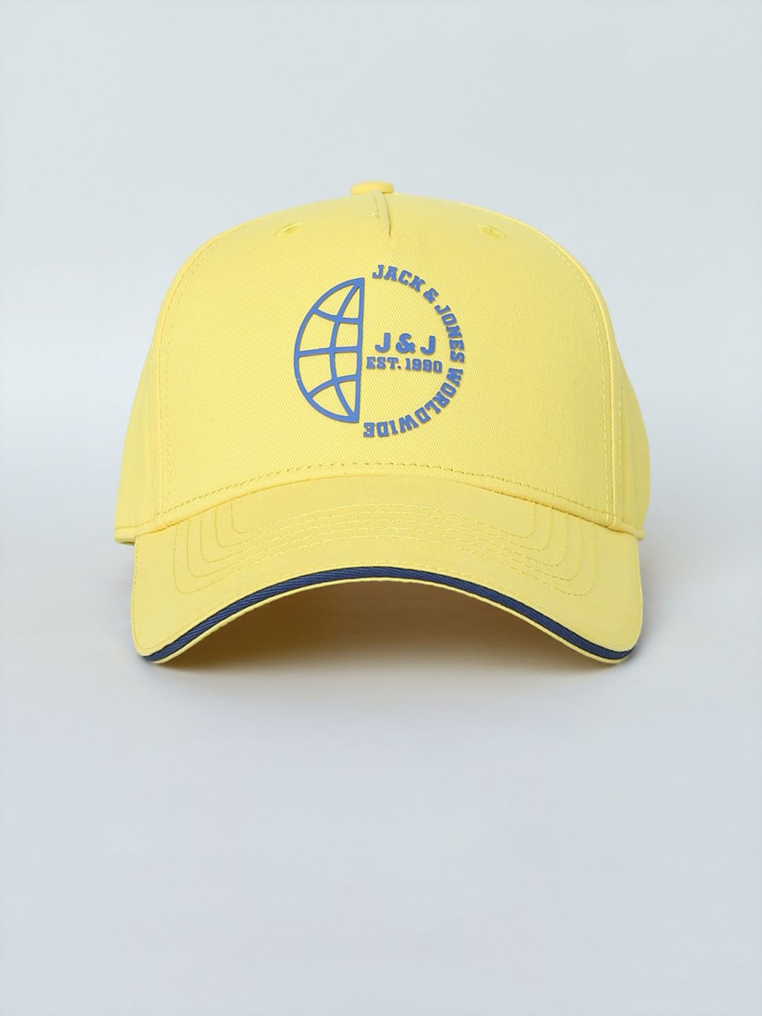 Yellow Branding Detail Baseball Cap