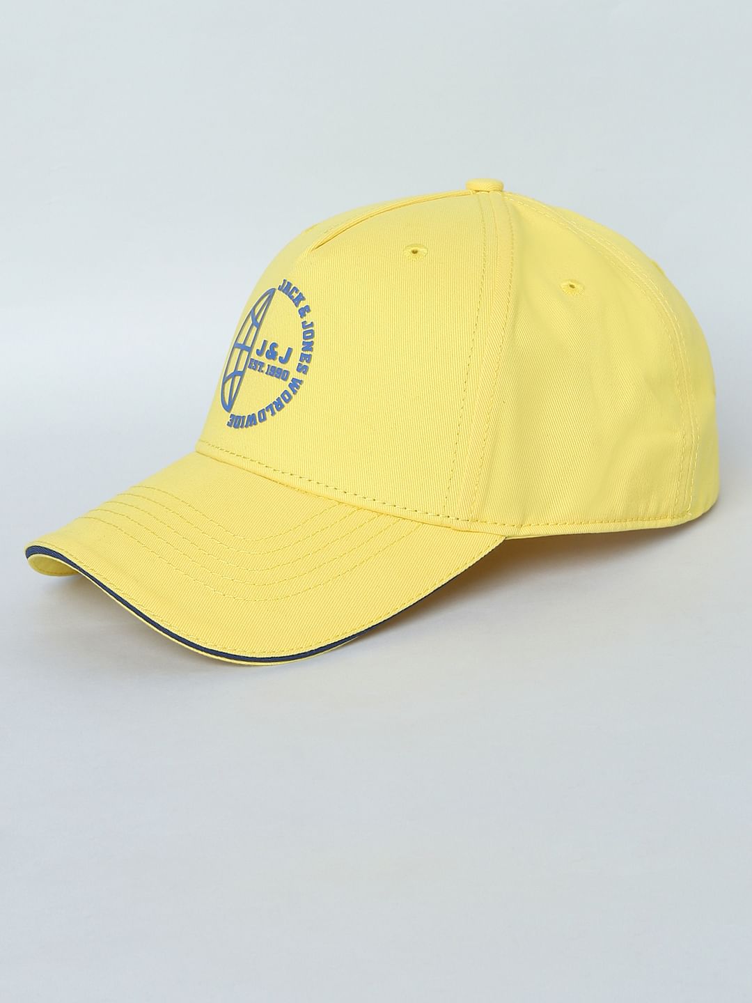 Yellow Branding Detail Baseball Cap