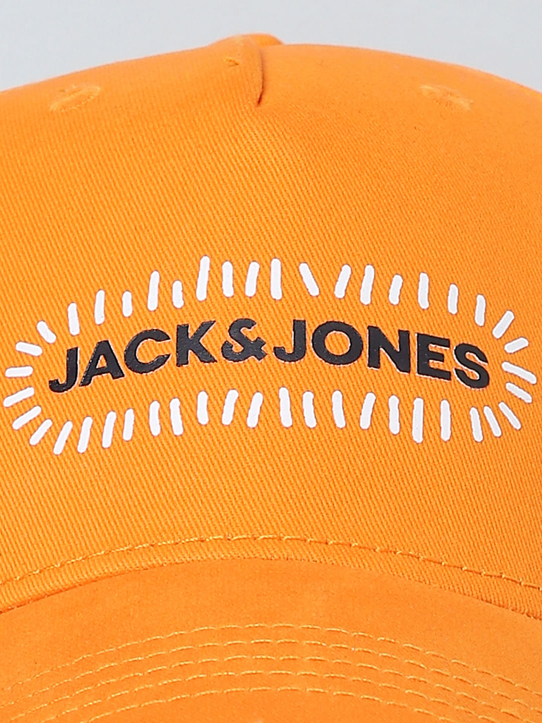 Golden Yellow Logo Print Baseball Cap