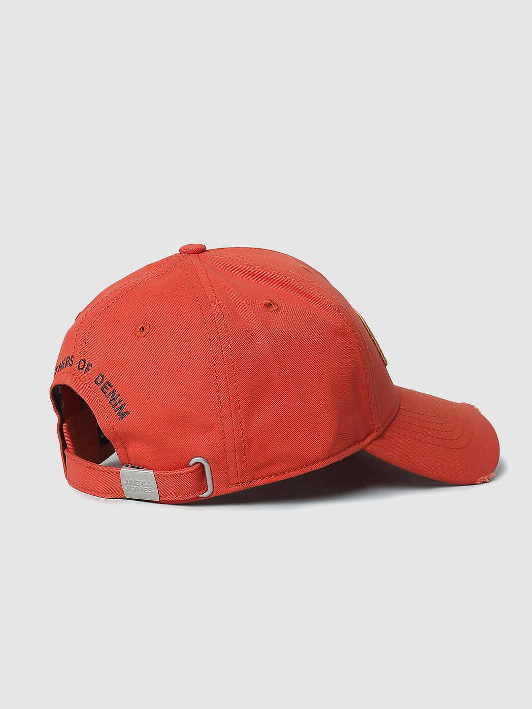 Orange Embroidered Logo Baseball Cap