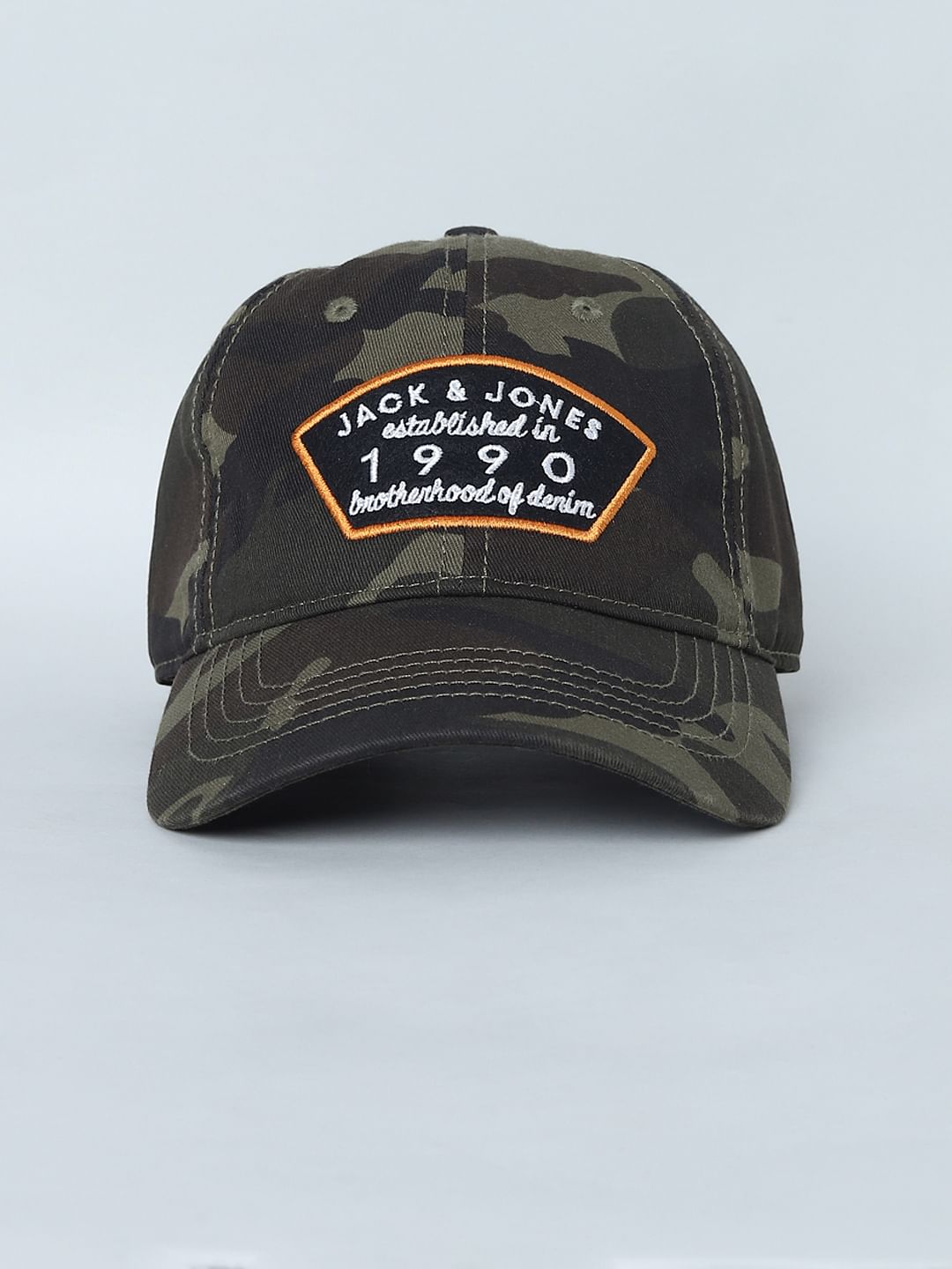 Brown Camo Print Baseball Cap