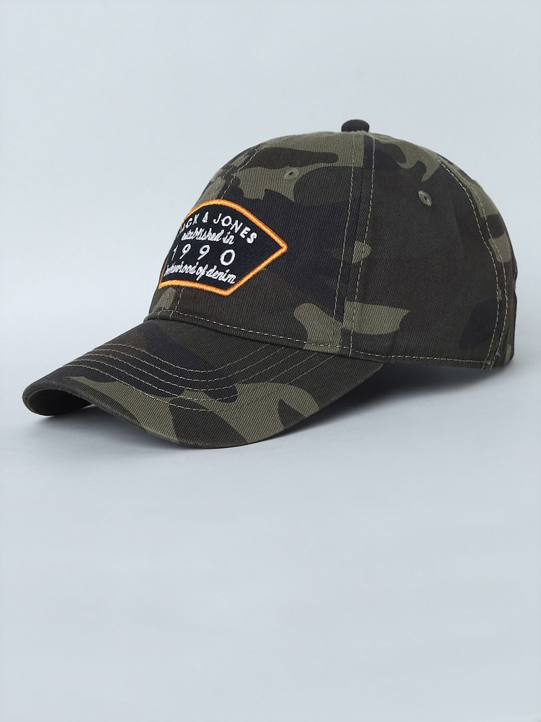 Brown Camo Print Baseball Cap