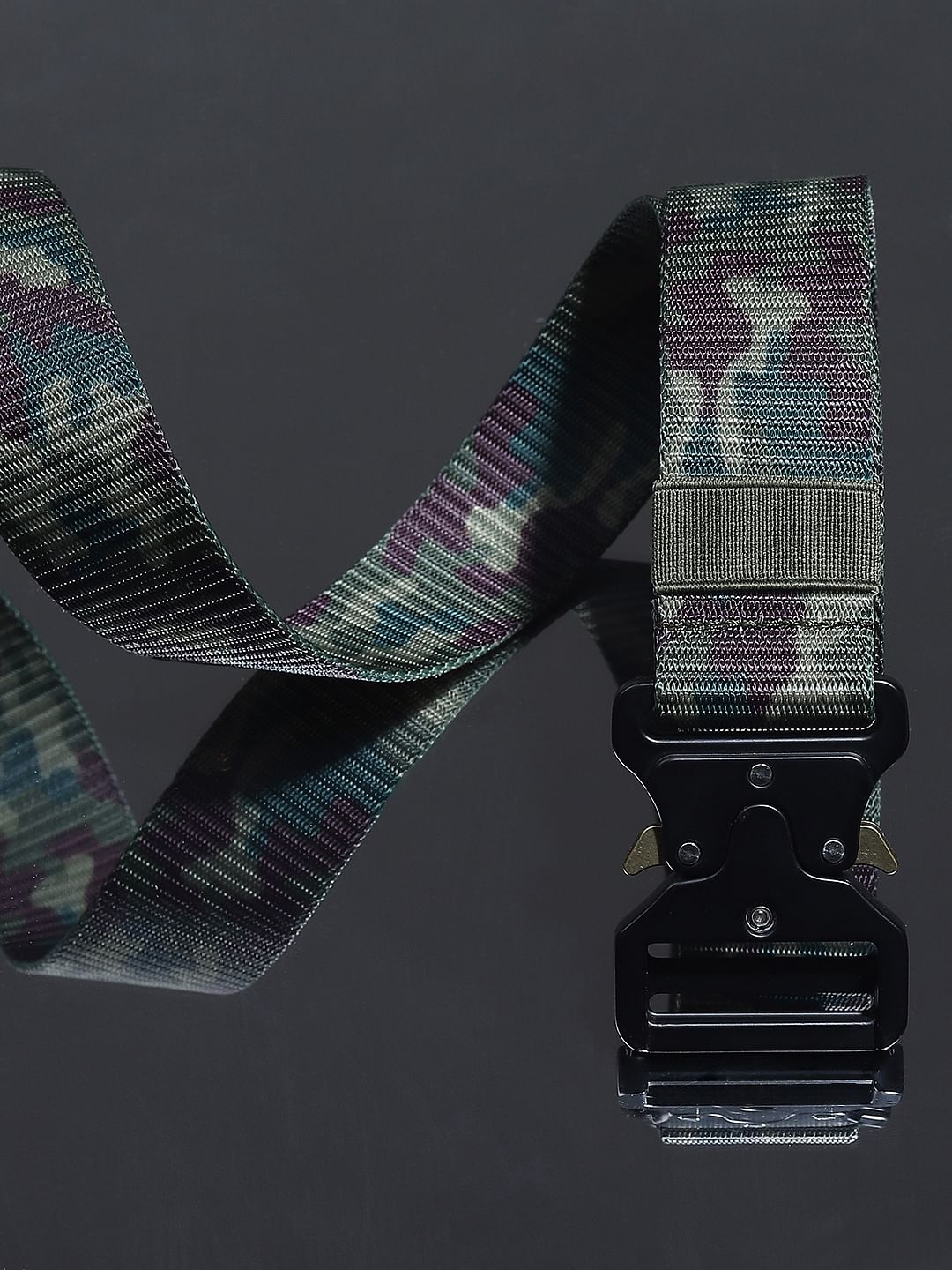 Green Camo Print Belt