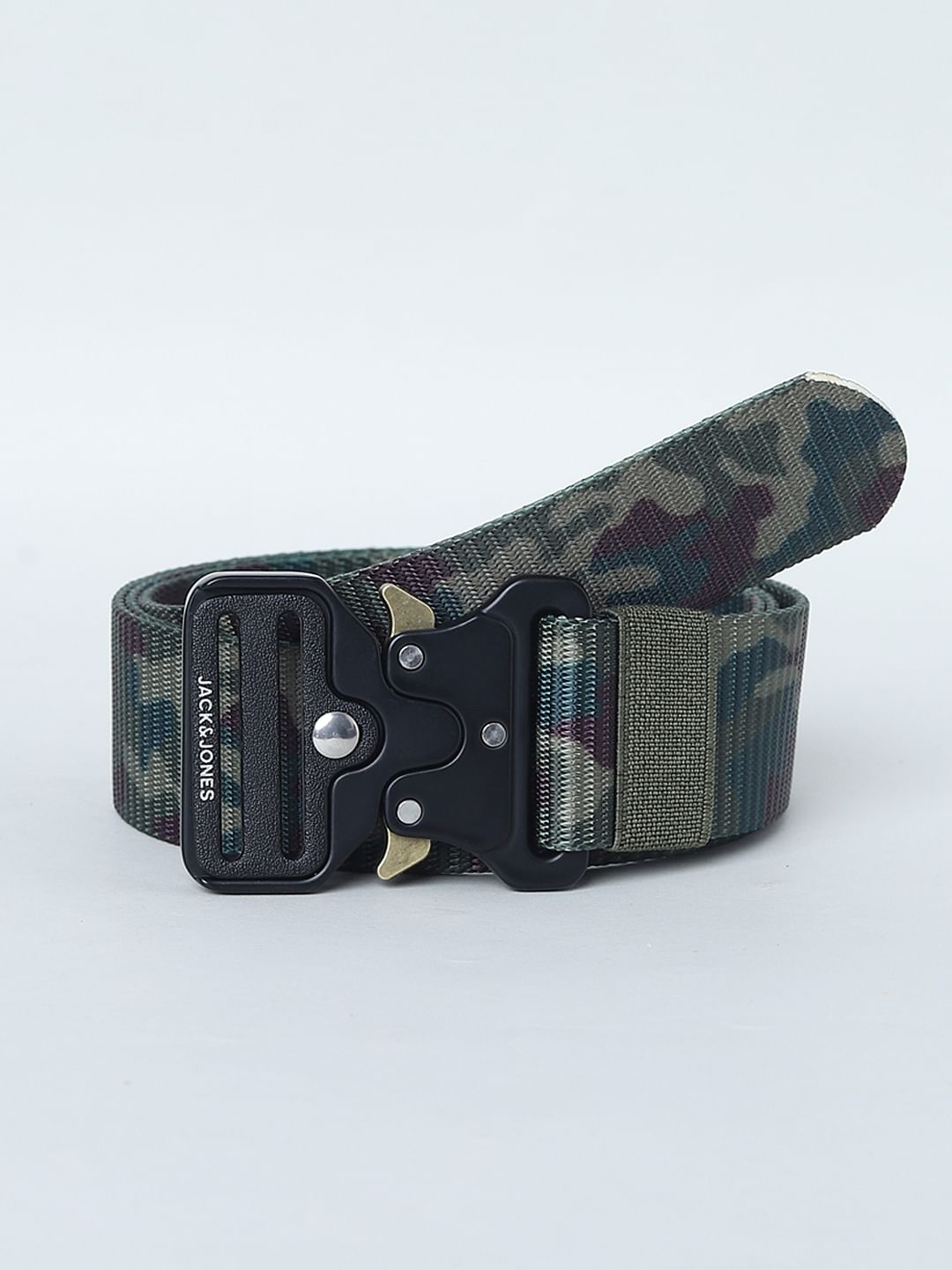 Green Camo Print Belt