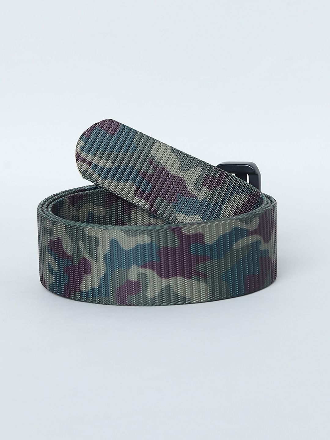 Green Camo Print Belt
