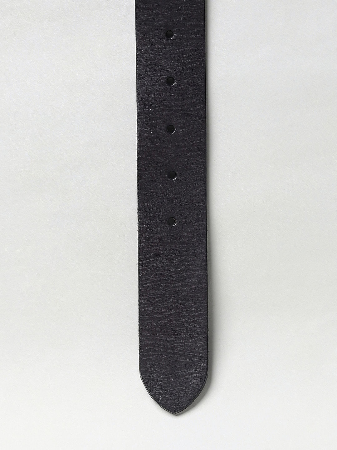 Black Studded Leather Belt