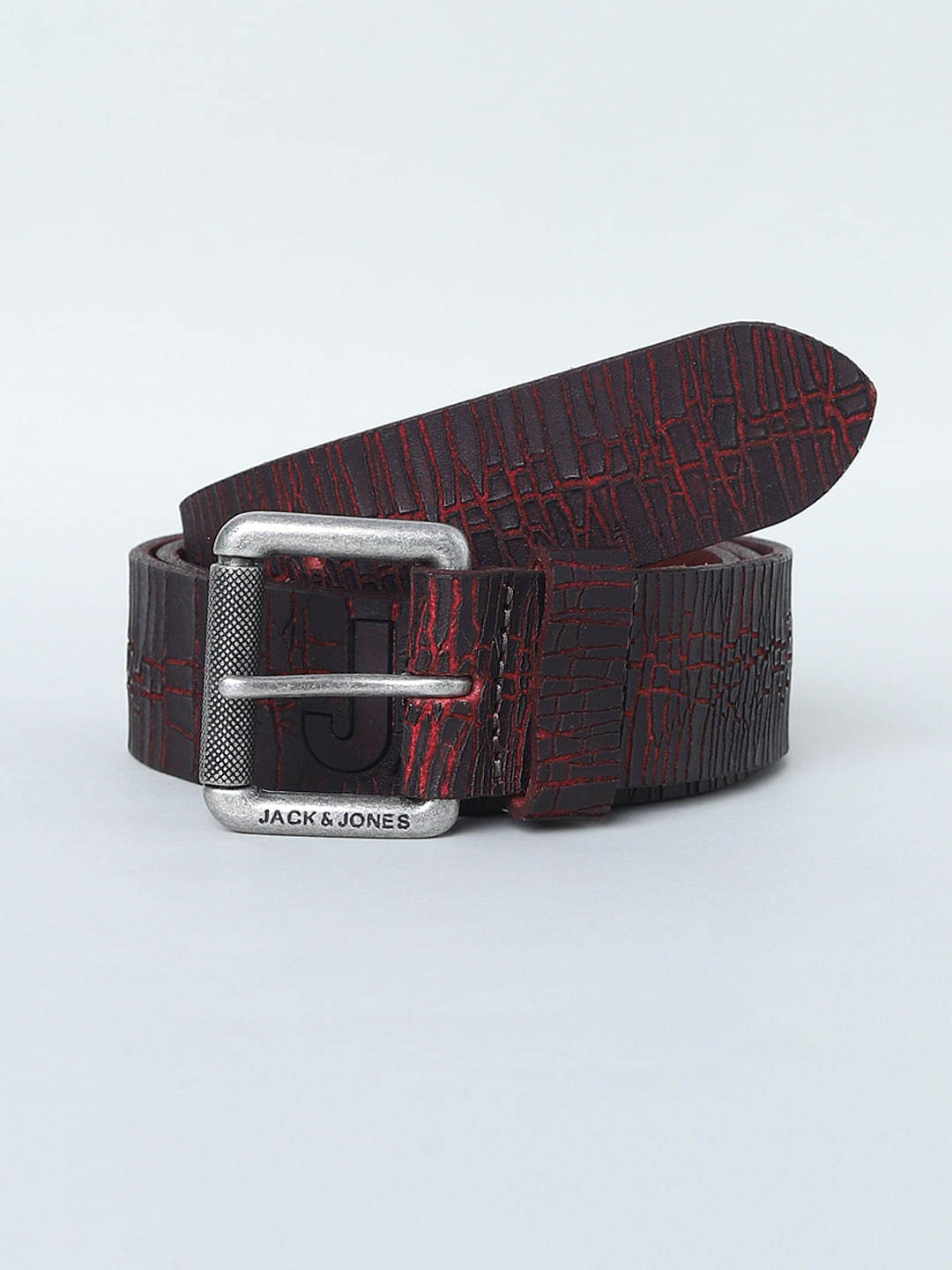 Brown Logo Detail Leather Belt