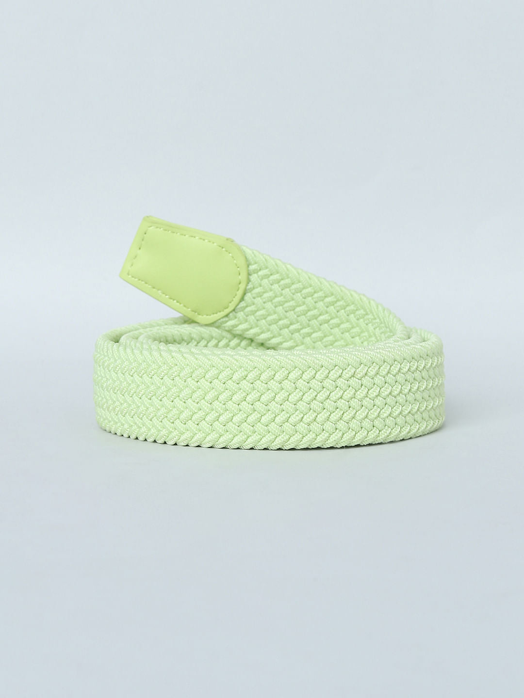 Green Woven Braided Belt