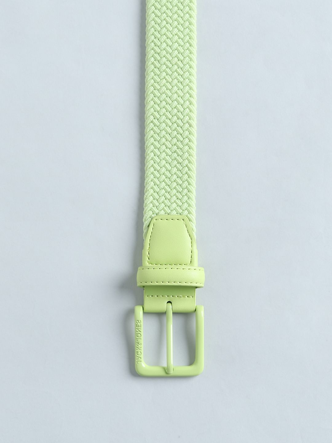 Green Woven Braided Belt