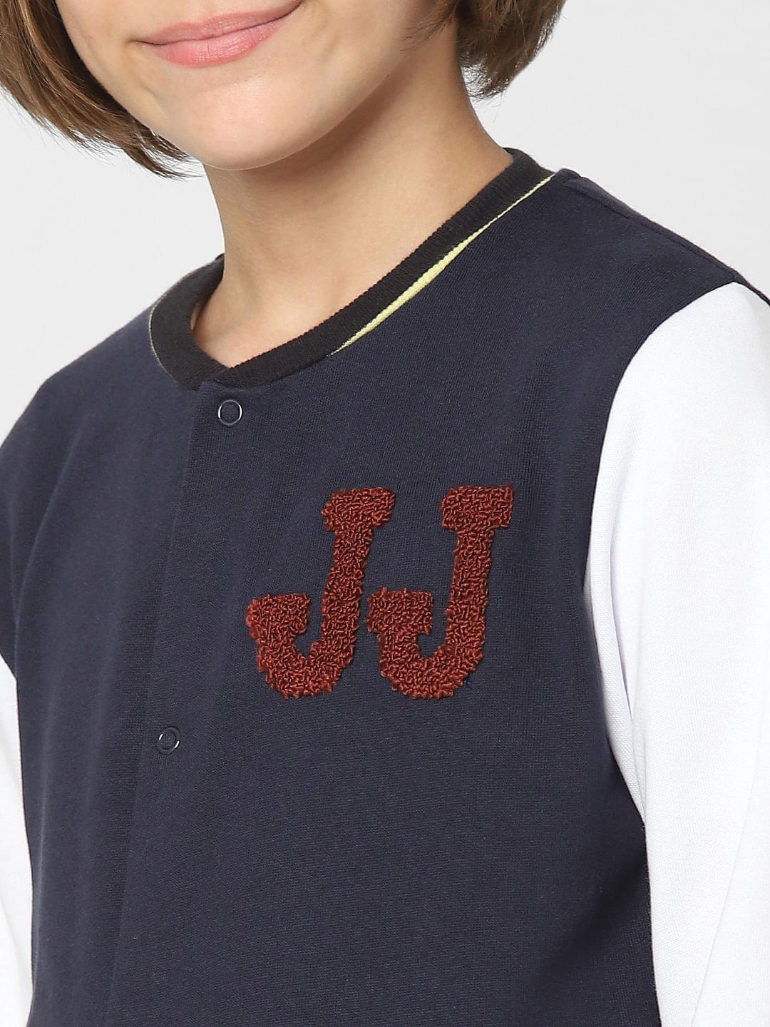 Boys Navy Blue Bomber Jacket