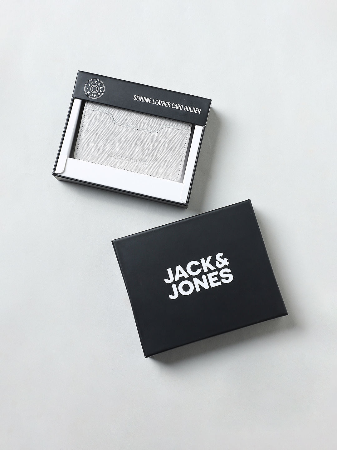 Grey Premium Leather Card Holder