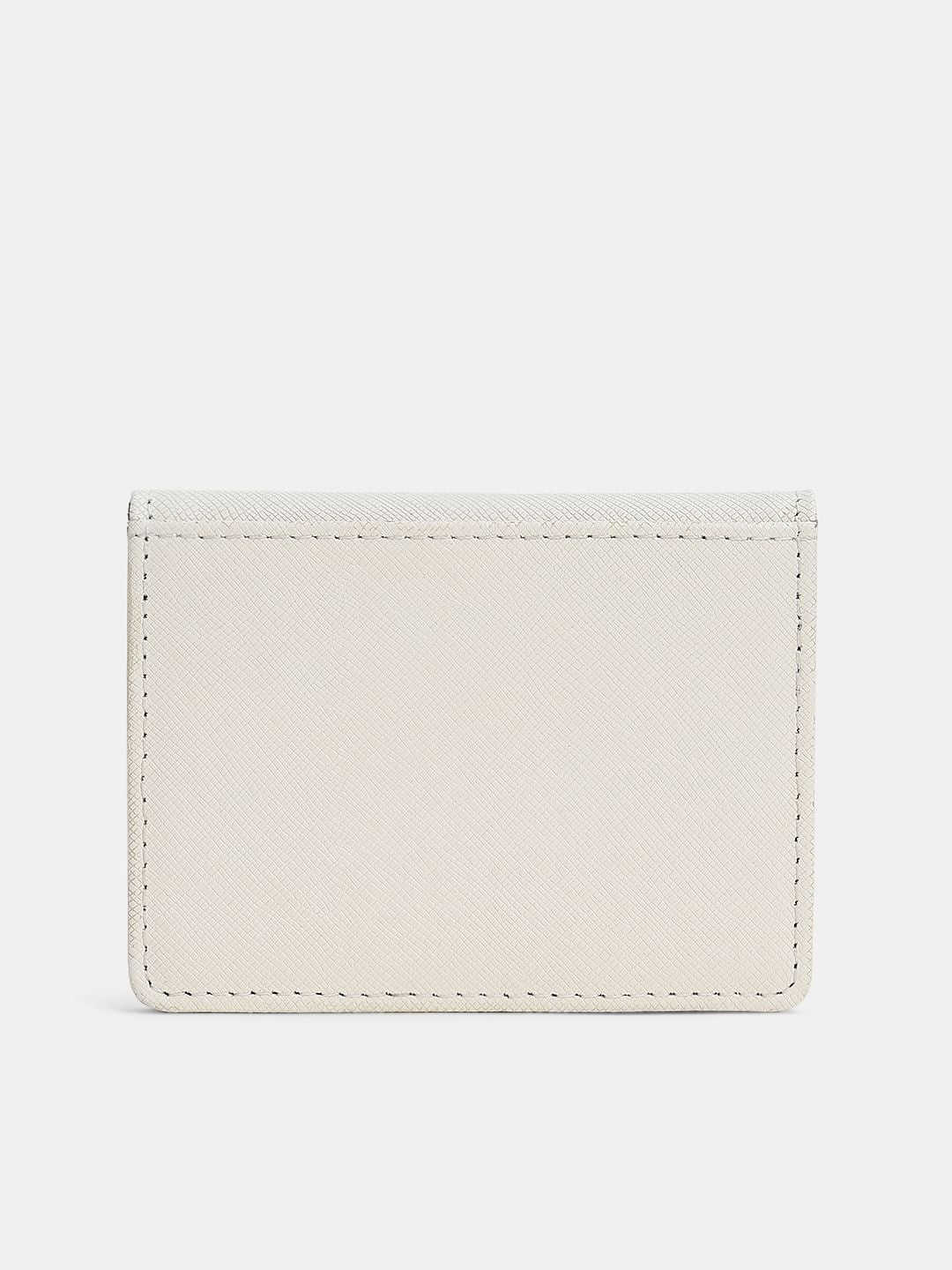 Beige Premium Leather Card Holder