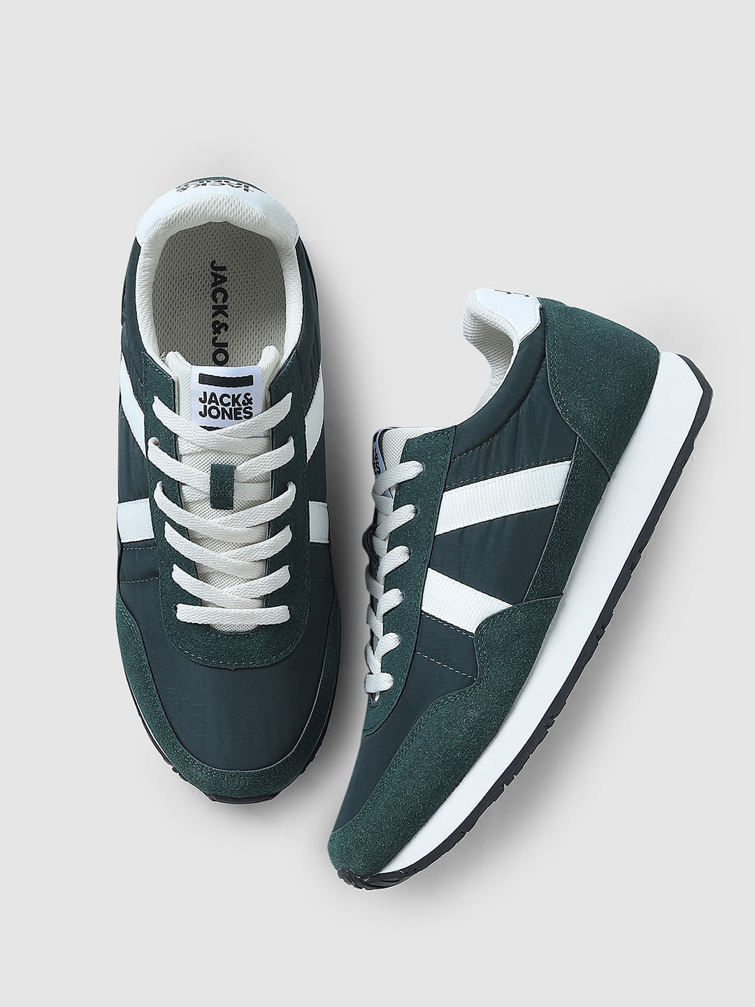 Dark Green Mesh Sneakers