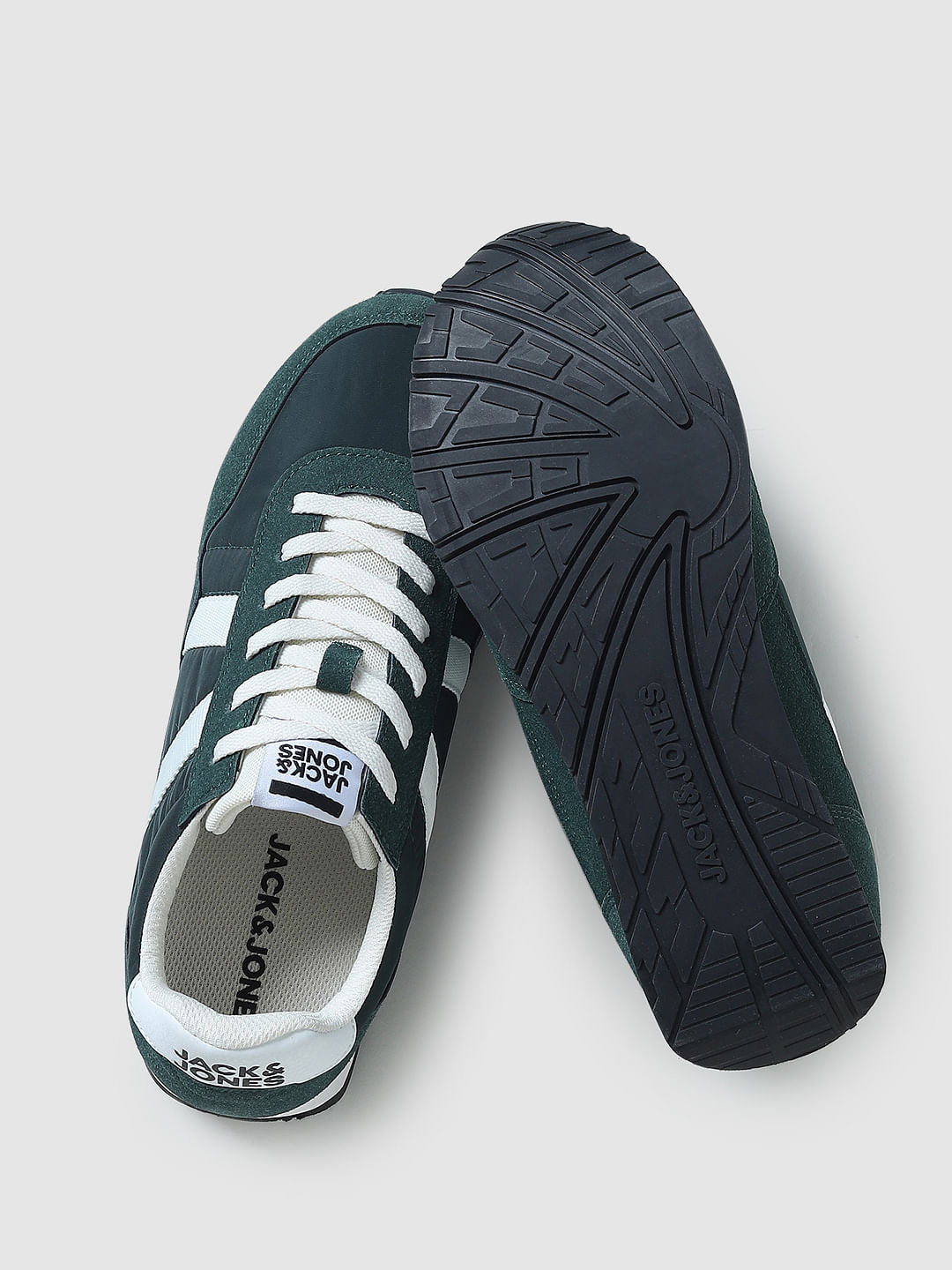 Dark Green Mesh Sneakers