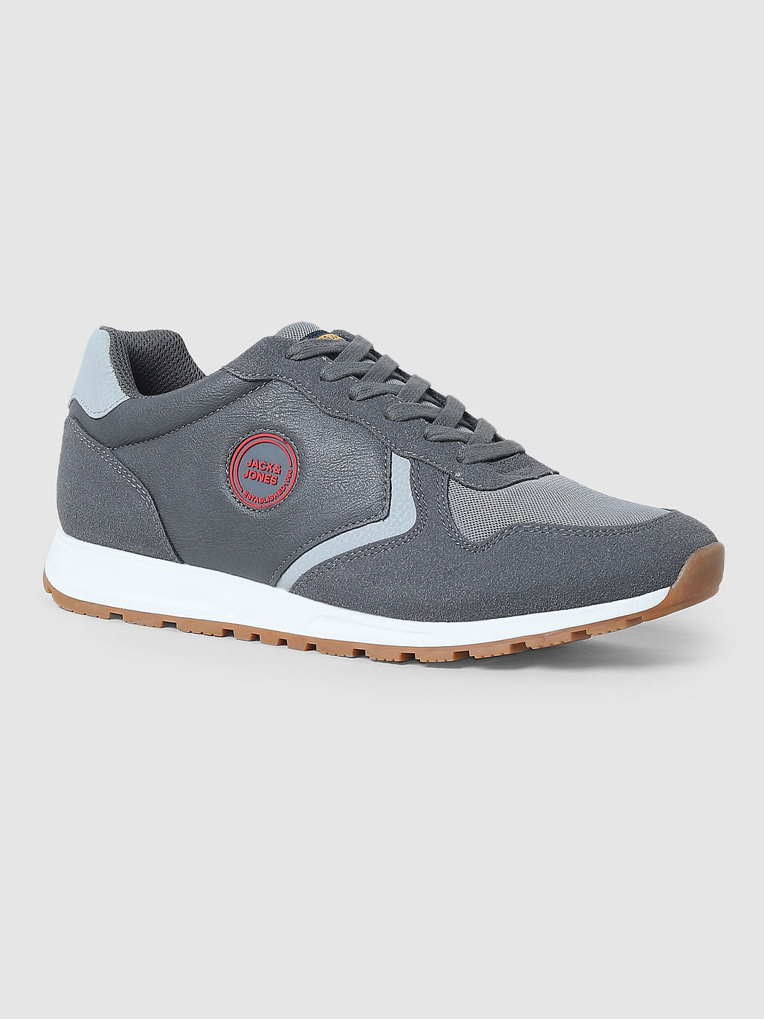 Grey PU Sneakers