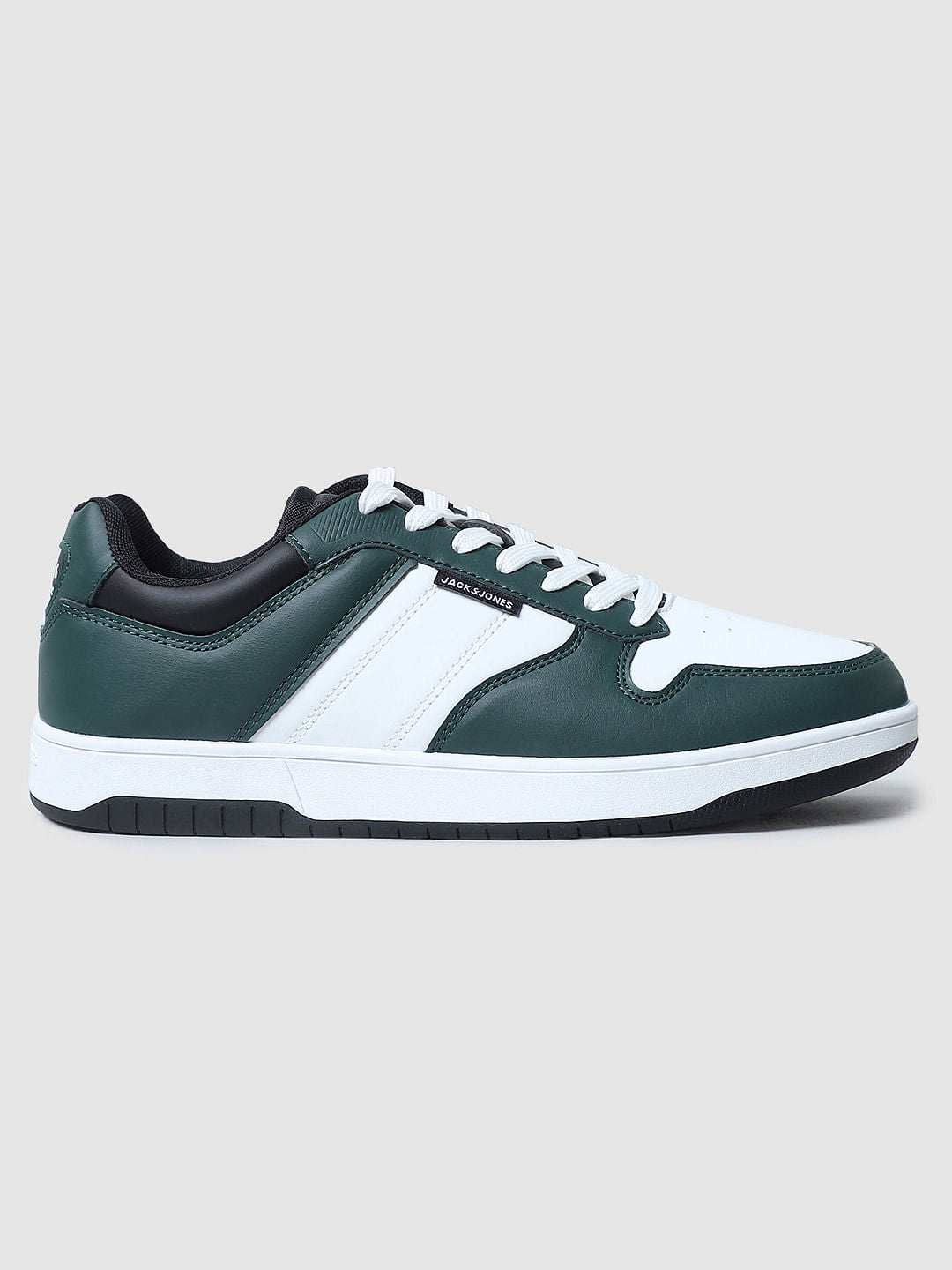 Green Colourblocked Sneakers