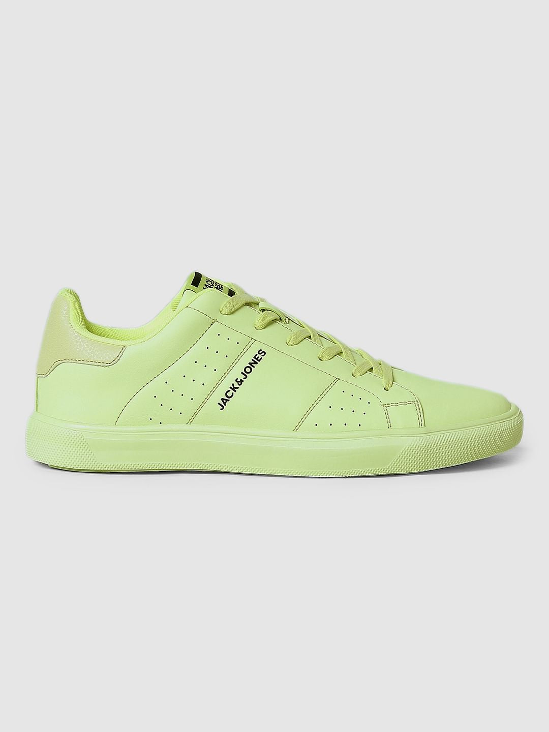 Green PU Skater Sneakers