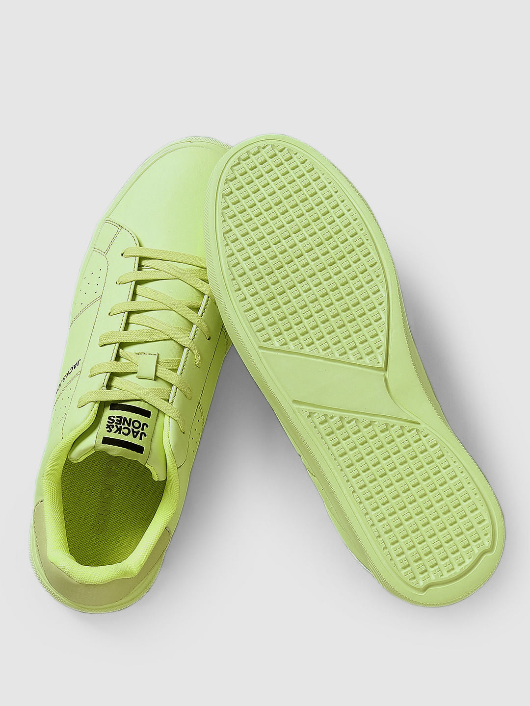 Green PU Skater Sneakers