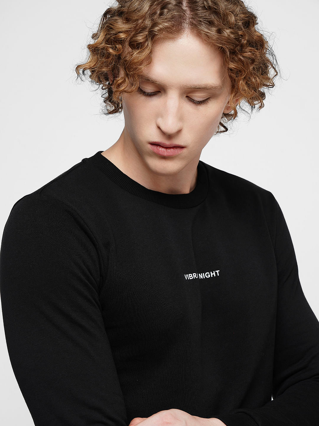 PRODUKT by JACK&JONES Black Logo Print Sweatshirt