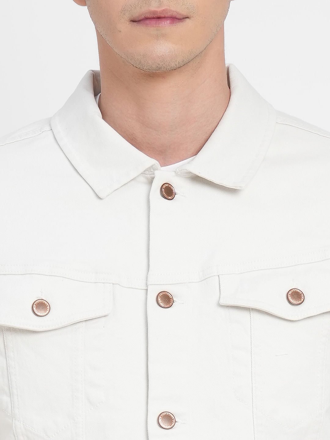 White Trucker Denim Jacket