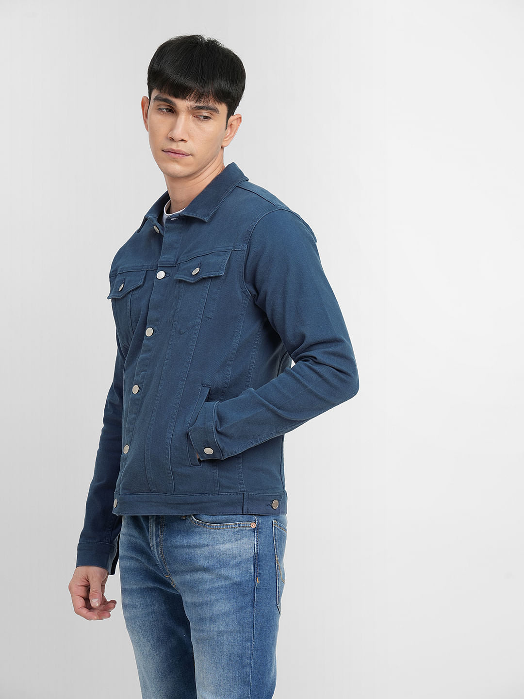 Dark Blue Trucker Denim Jacket